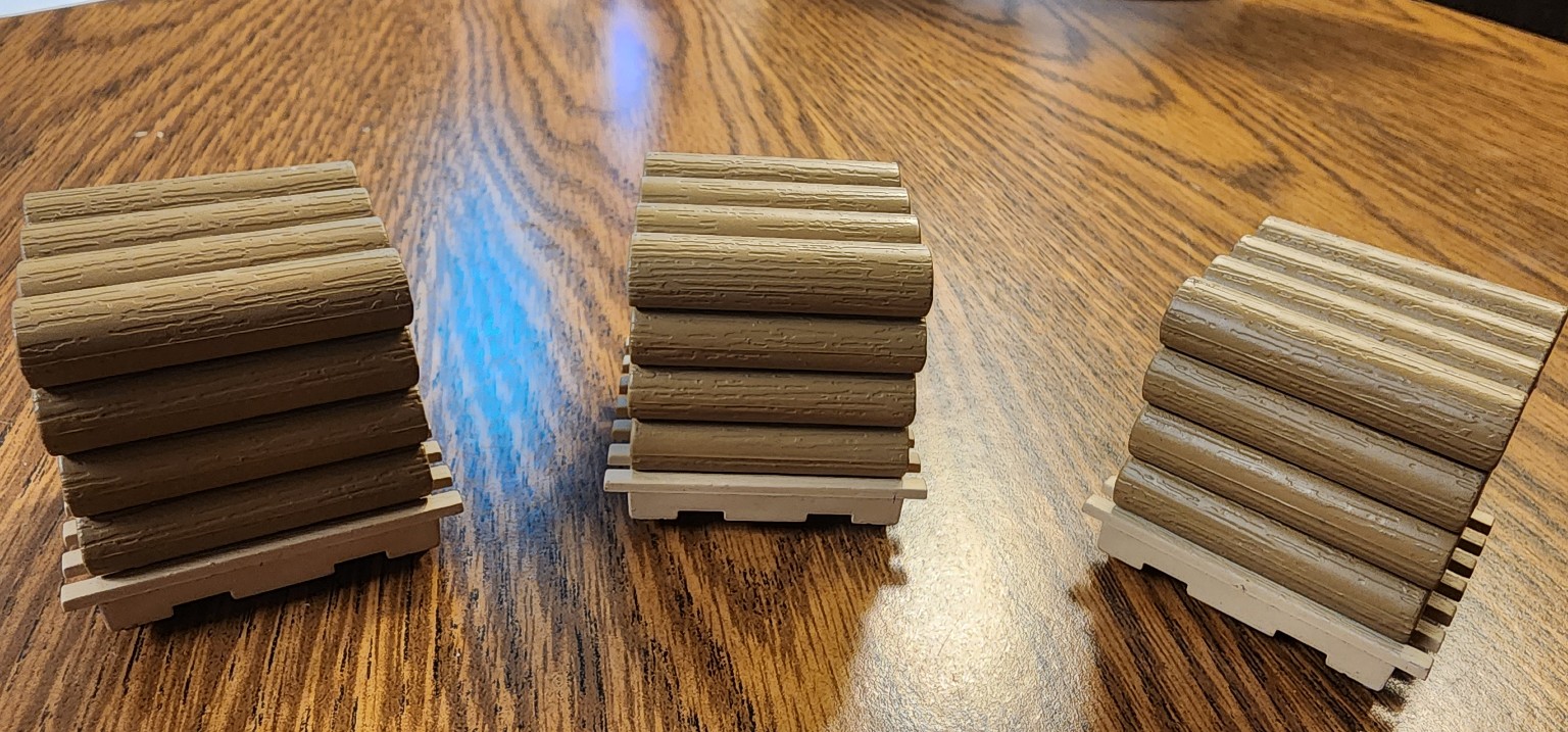 Lionel Plastic Log Loads (Set of 3)